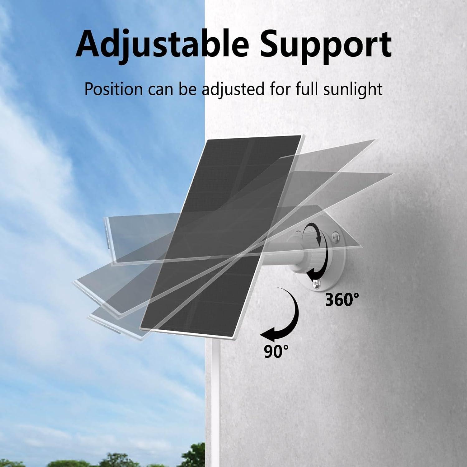 Panel Solar IBERLS para Cámaras Arlo Essential - Carga Continua IP67