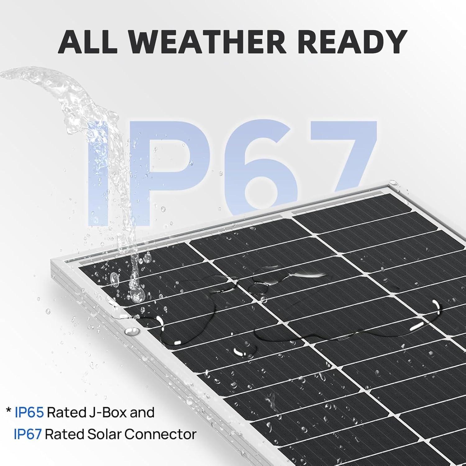 Paquete de 4 Paneles Solares USB-C 5V 7W para Cámaras de Seguridad