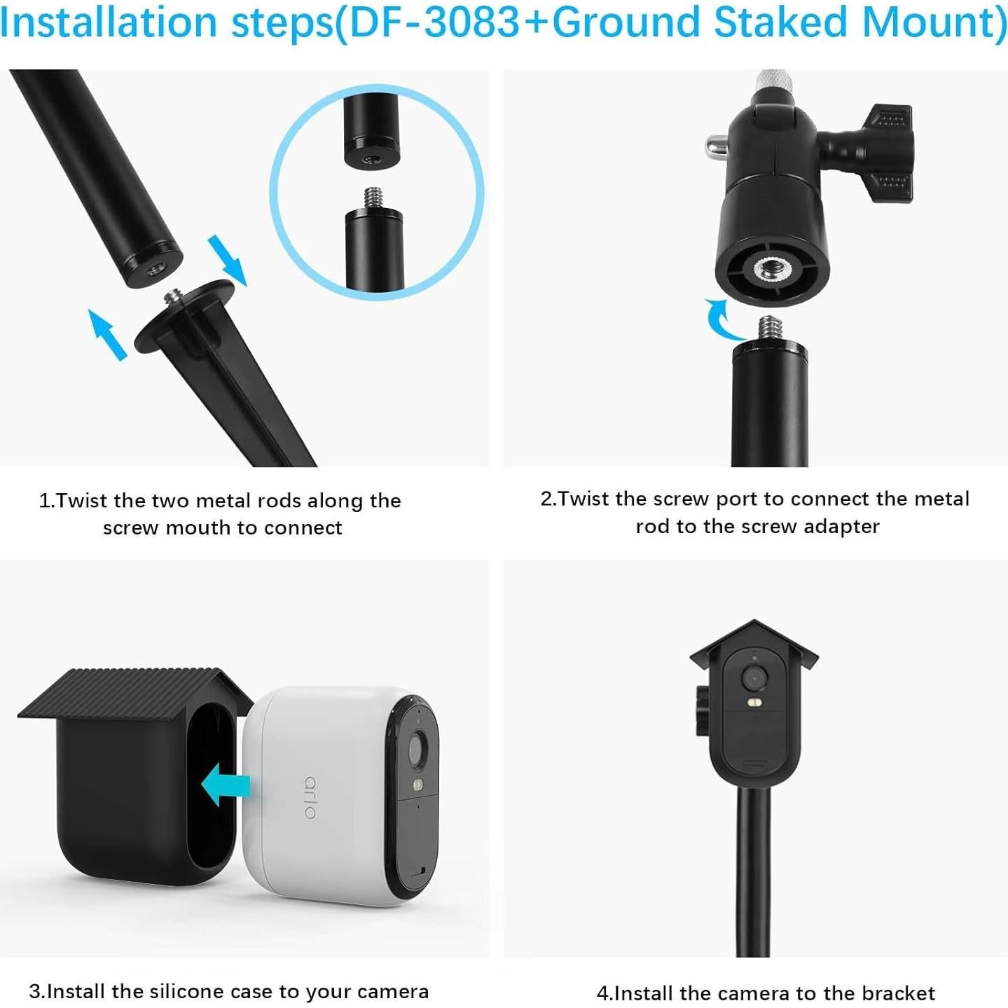 Soporte de Estaca Koroao para Cámara Arlo Essential XL 2K