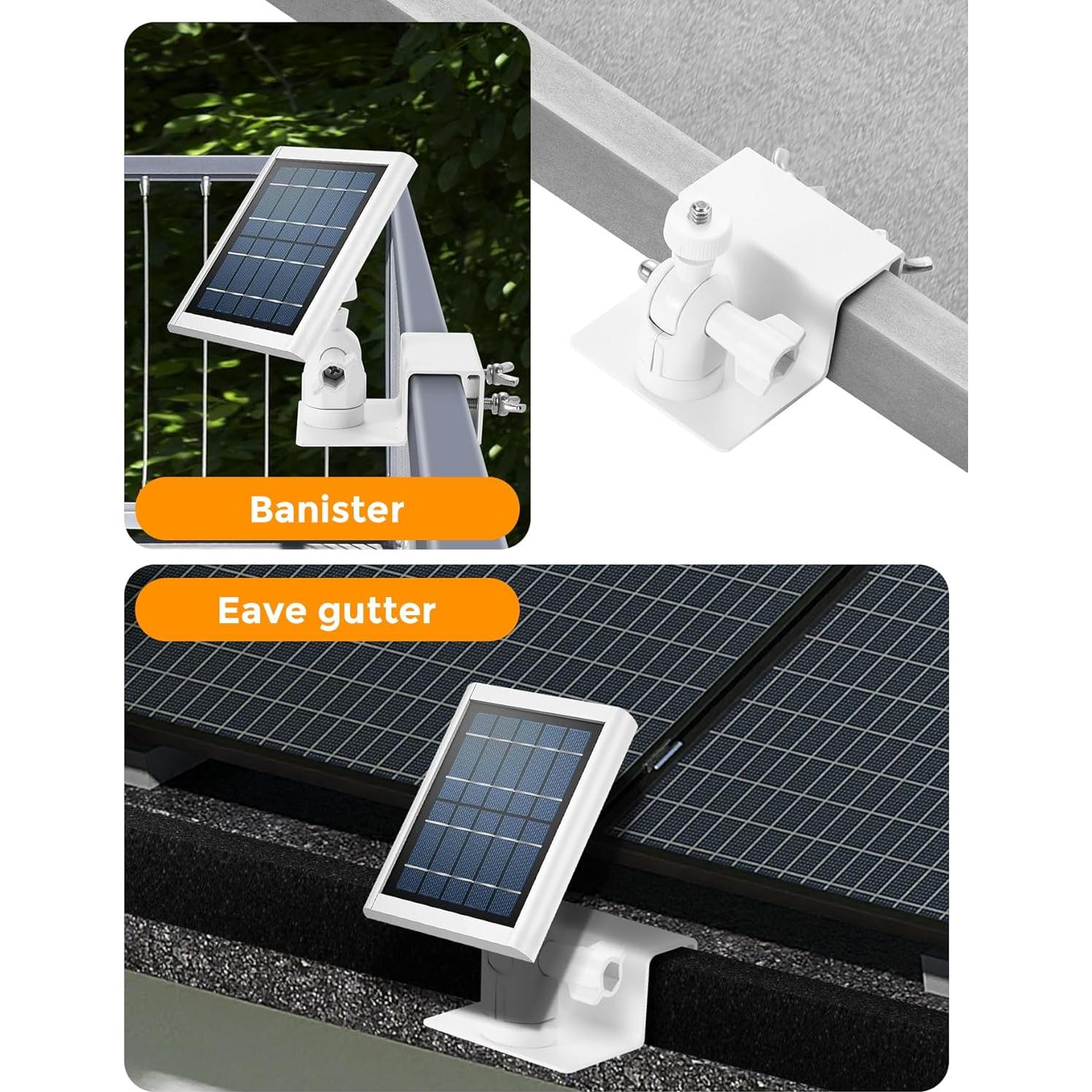 Soporte de Cámara de Seguridad Gusfeliz para Canalón - 2 Paquete