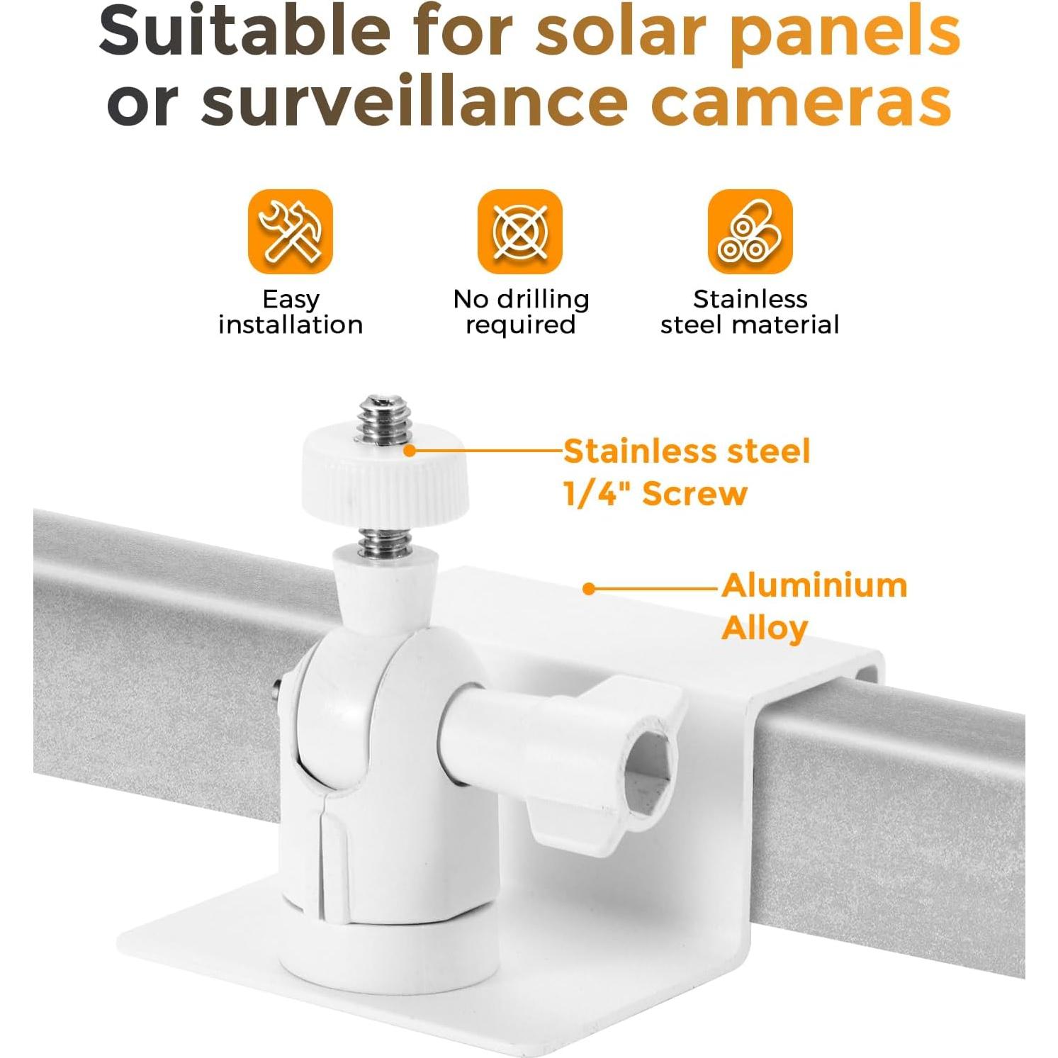 Soporte de Cámara de Seguridad Gusfeliz para Canalón - 2 Paquete