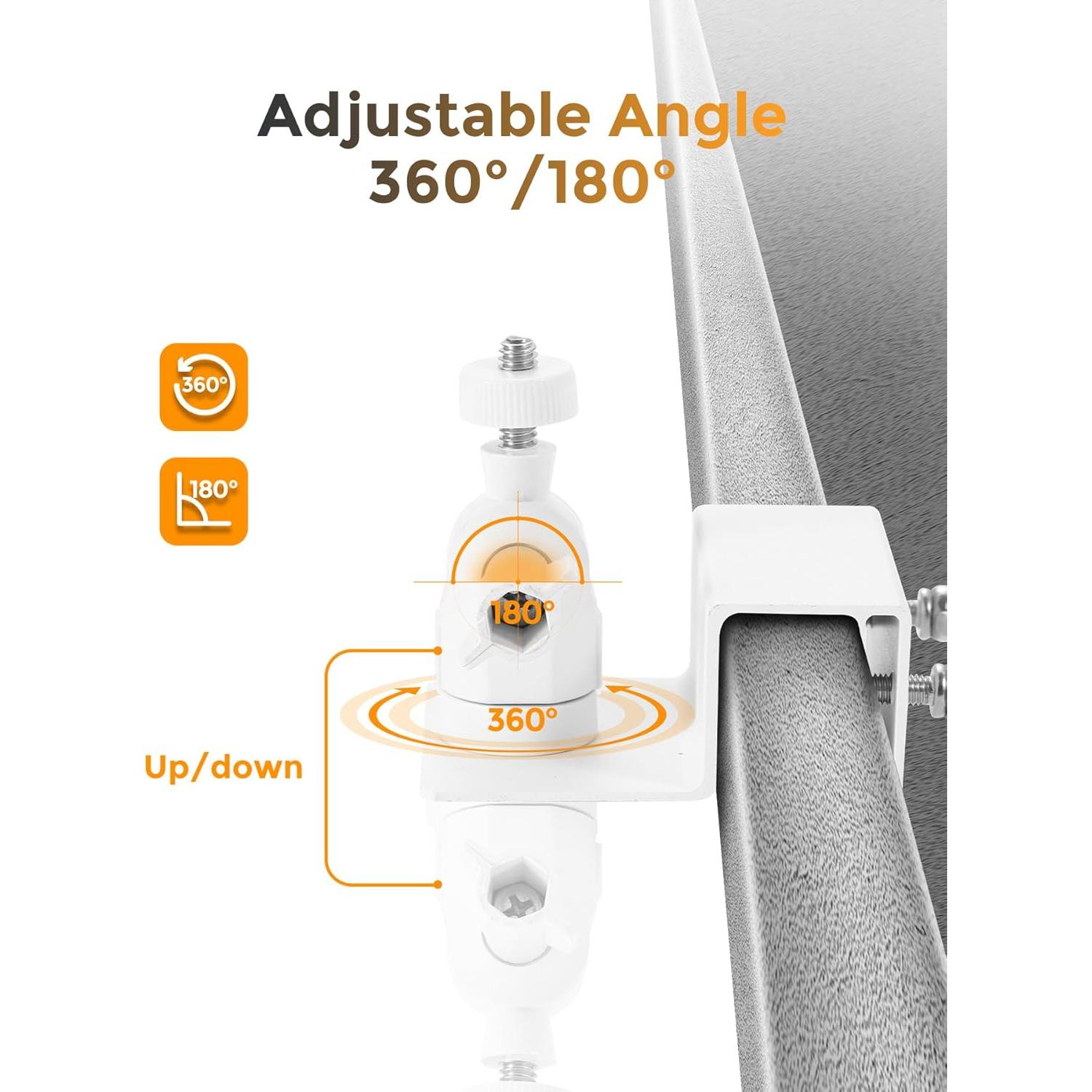 Soporte de Cámara de Seguridad Gusfeliz para Canalón - 2 Paquete