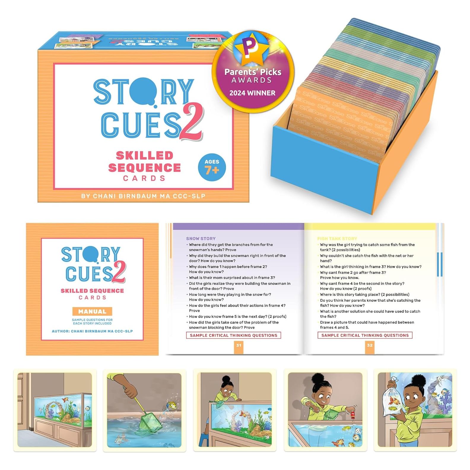 Tarjetas de Secuenciación Cues de Historia 2 SkillEase - 50 Piezas