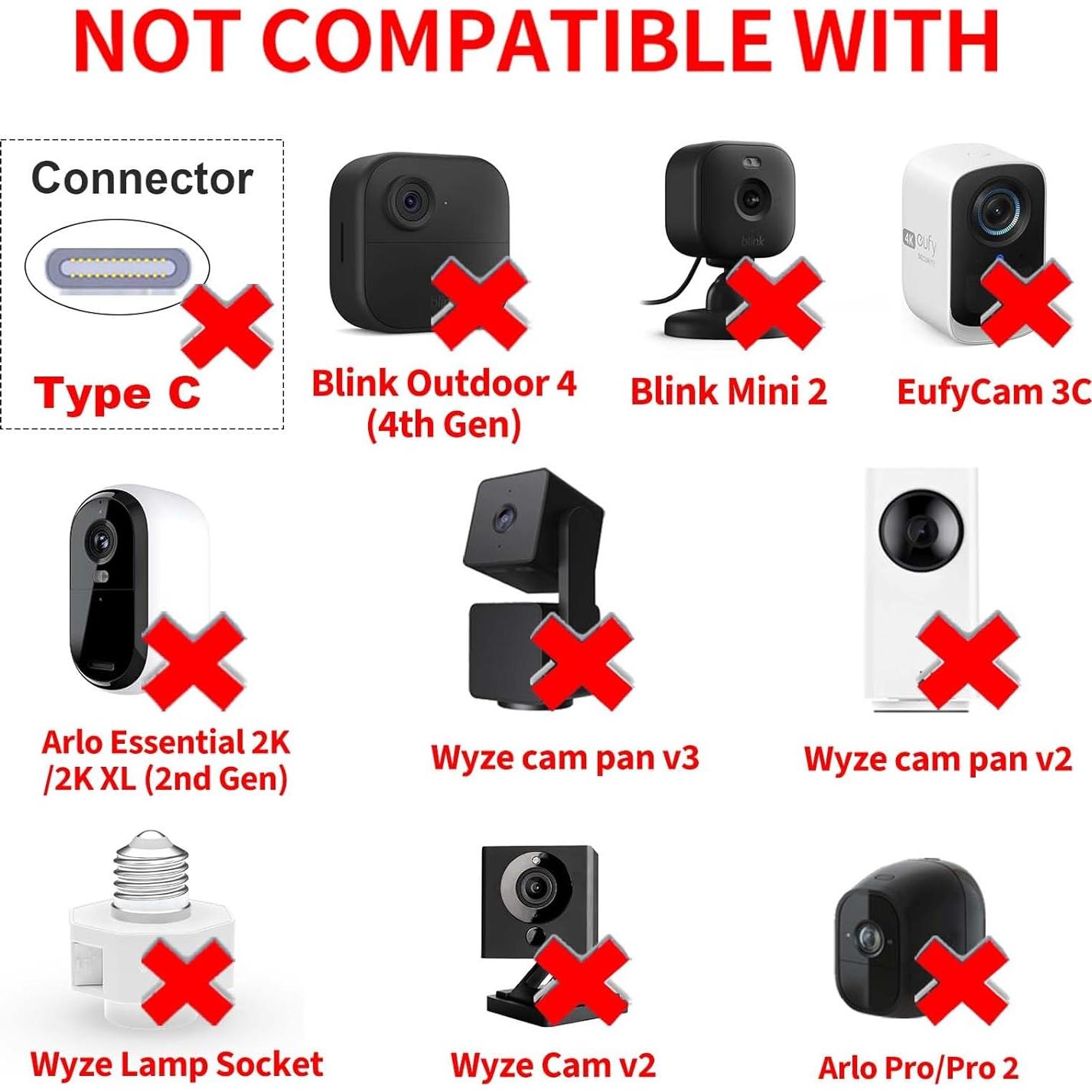 Cable de Extensión de Alimentación 7.92m DIANMU para Cámaras