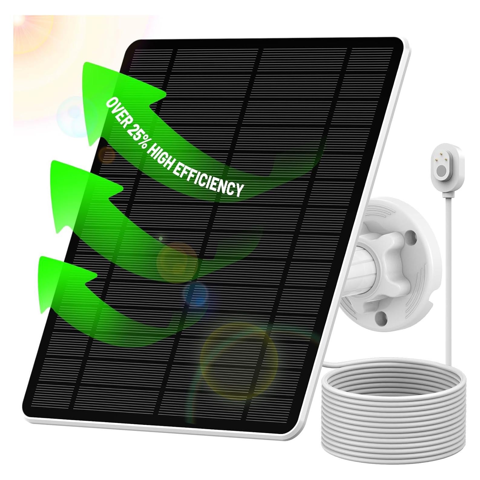 Panel Solar GYKZ 5W para Cámara Arlo, Resistente al Agua IP65
