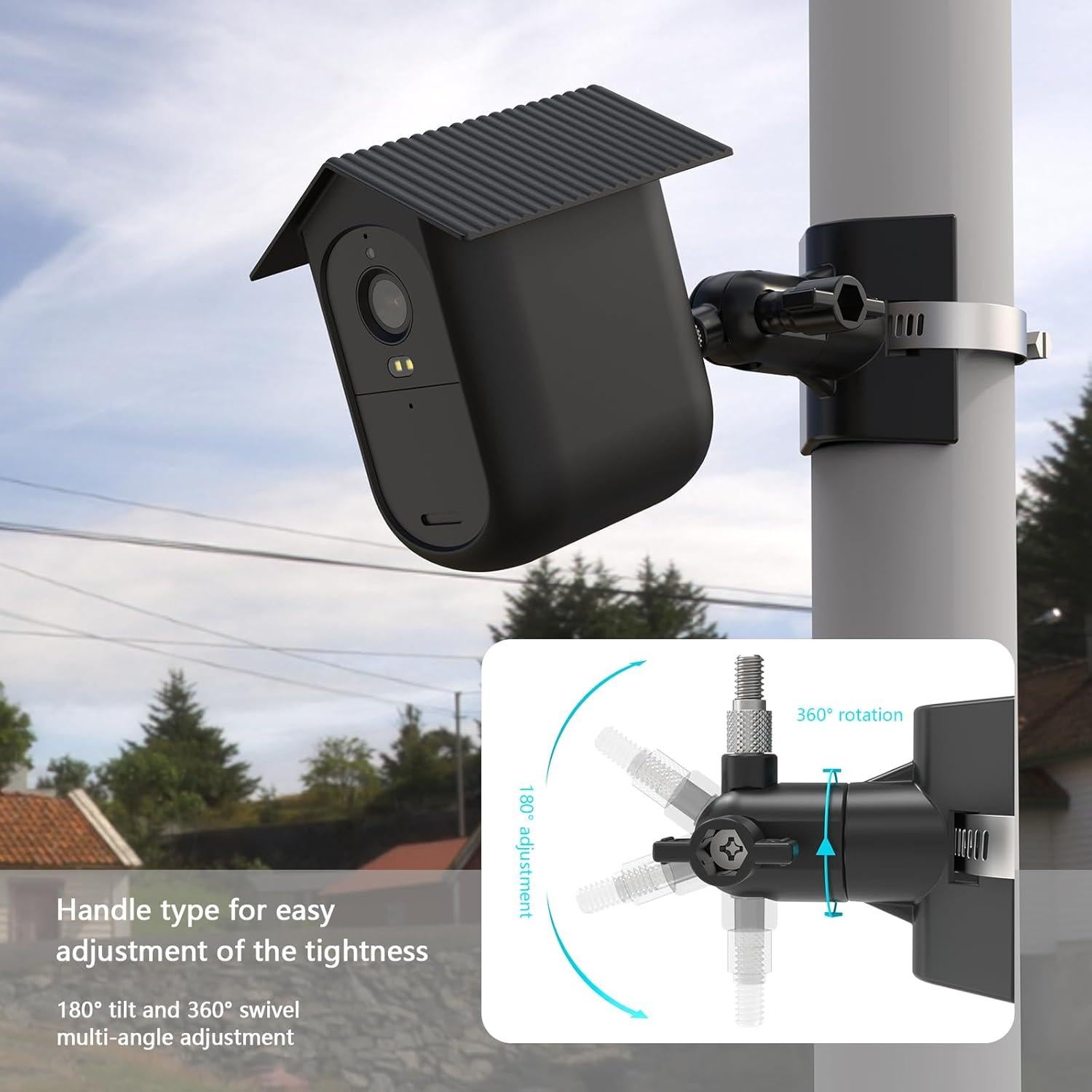 Montaje en Poste y Cubierta de Silicona OkeMeeo para Arlo XL