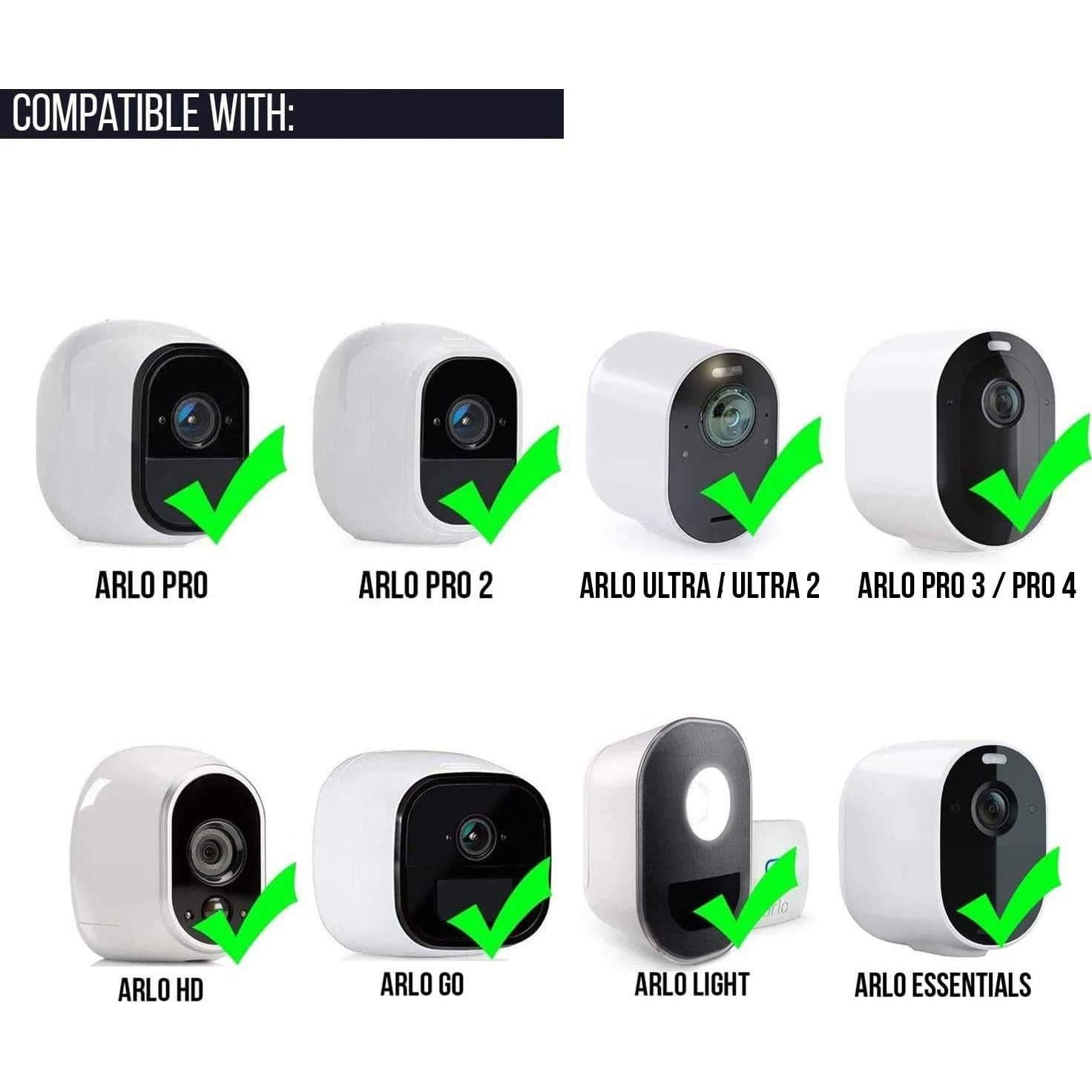 Soporte de canalón Wasserstein para cámaras Arlo - Blanco, 360°