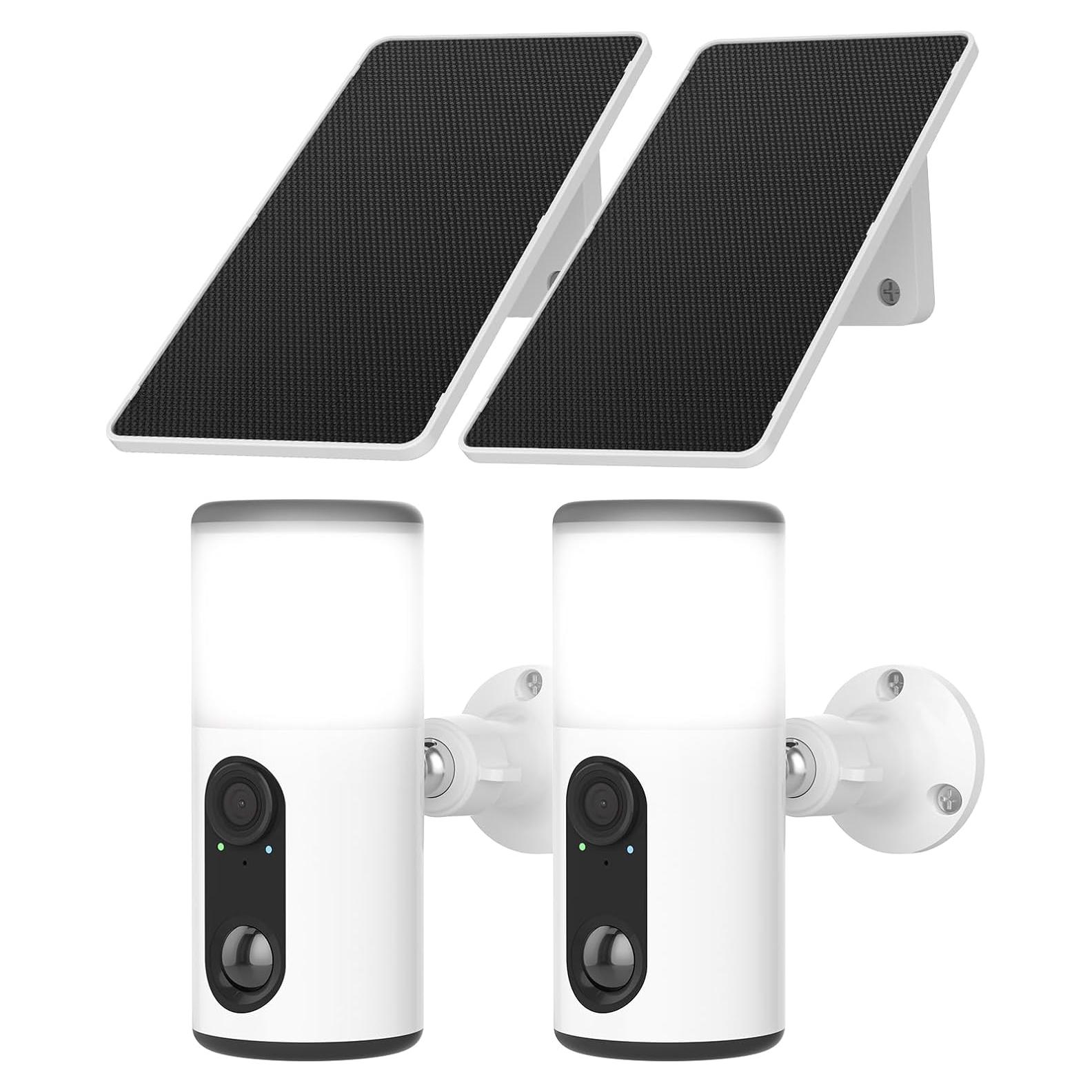 Cámaras de Seguridad Solar ANRAN 2K Inalámbricas para Exterior