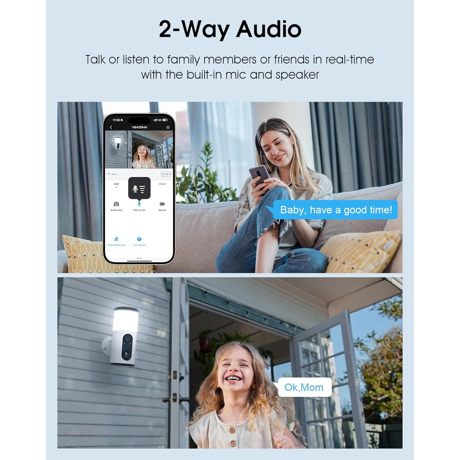Cámaras de Seguridad Solar ANRAN 2K Inalámbricas para Exterior