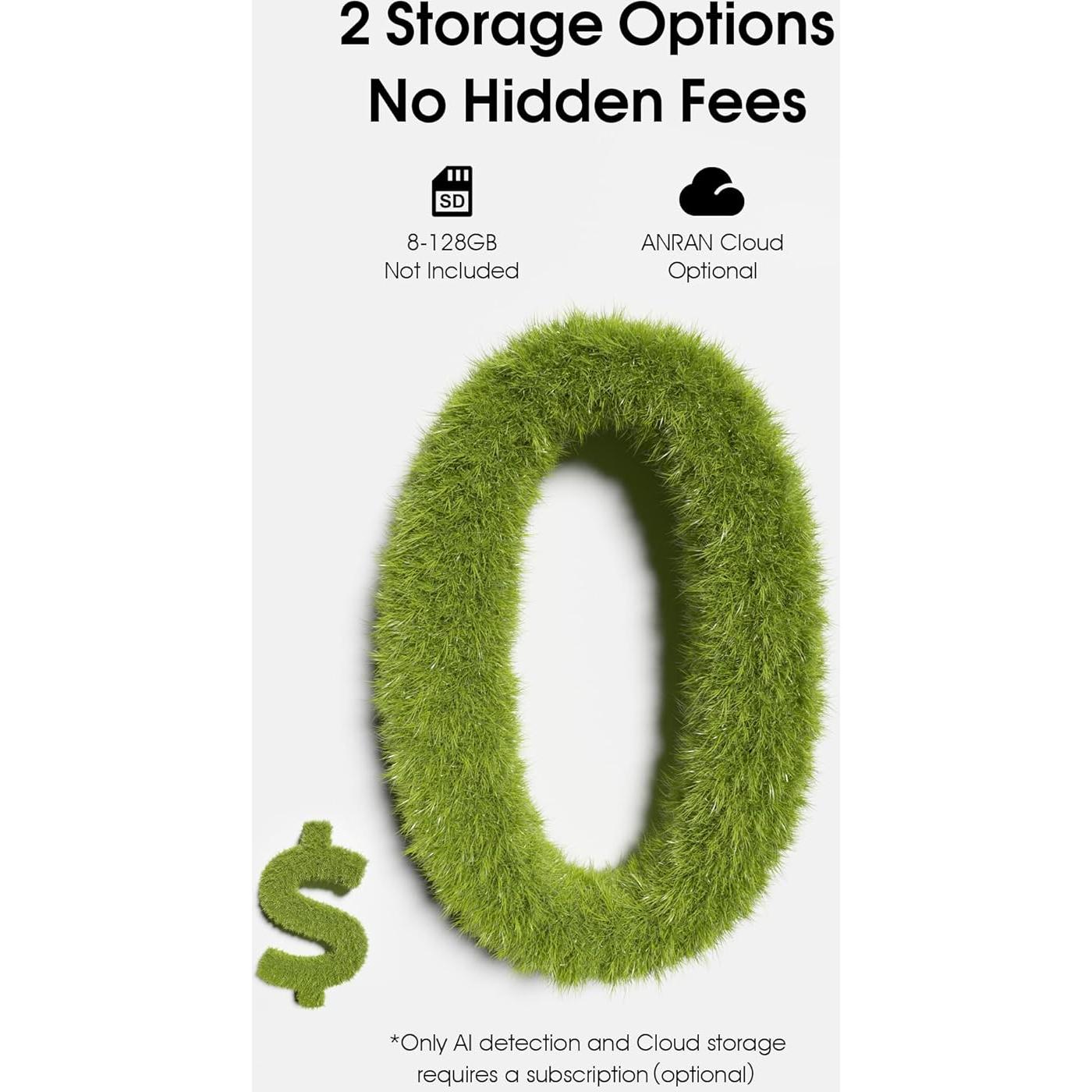 Cámaras de Seguridad Solar ANRAN 2K Inalámbricas para Exterior