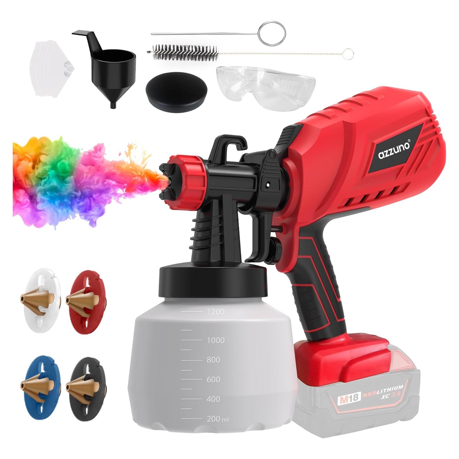 Pulverizador de Pintura Inalámbrico AZZUNO 1200ml HVLP