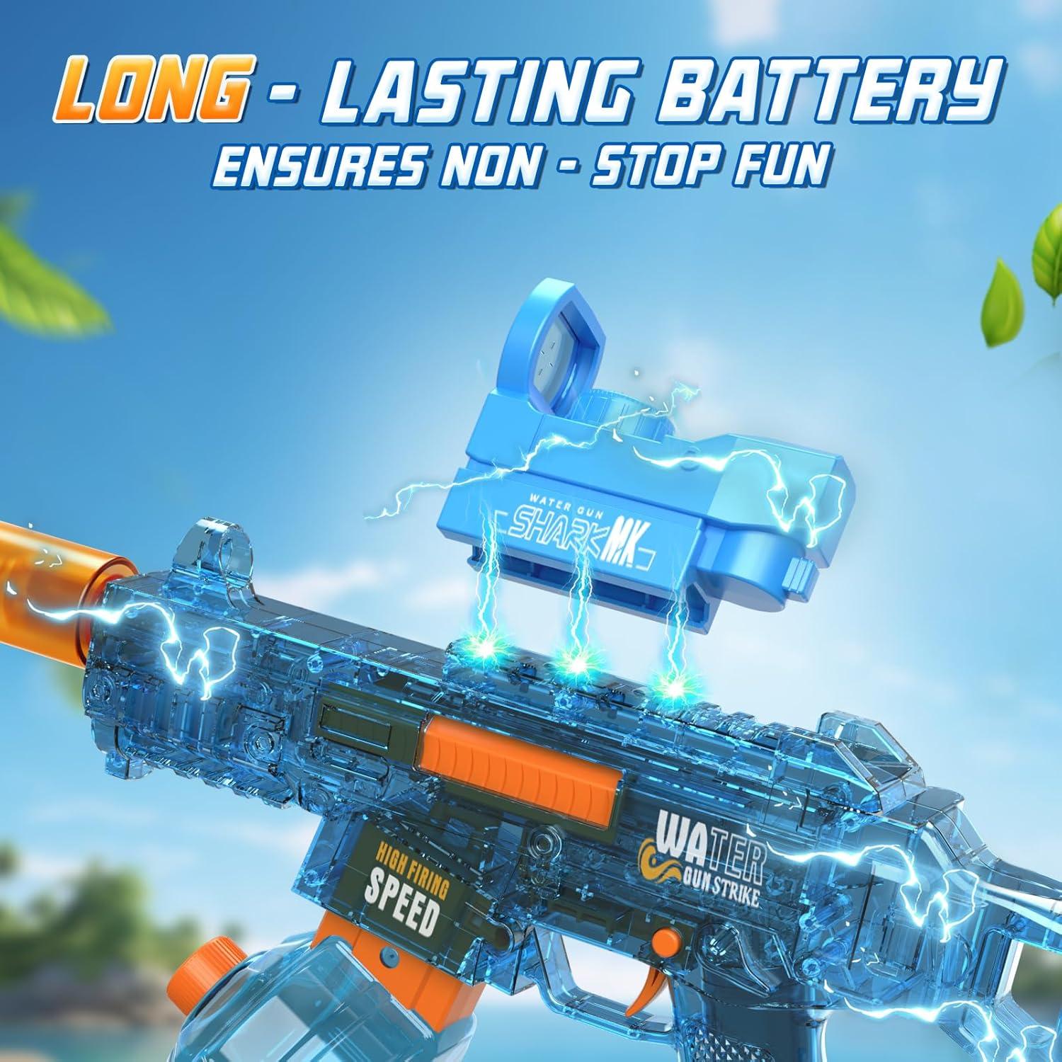 Pistola de Agua Eléctrica Britik 9.75m para Niños y Adultos