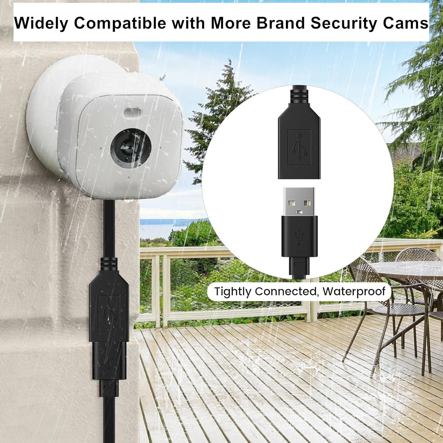 Cable de Extensión de Poder 15m Weishan USB Negro