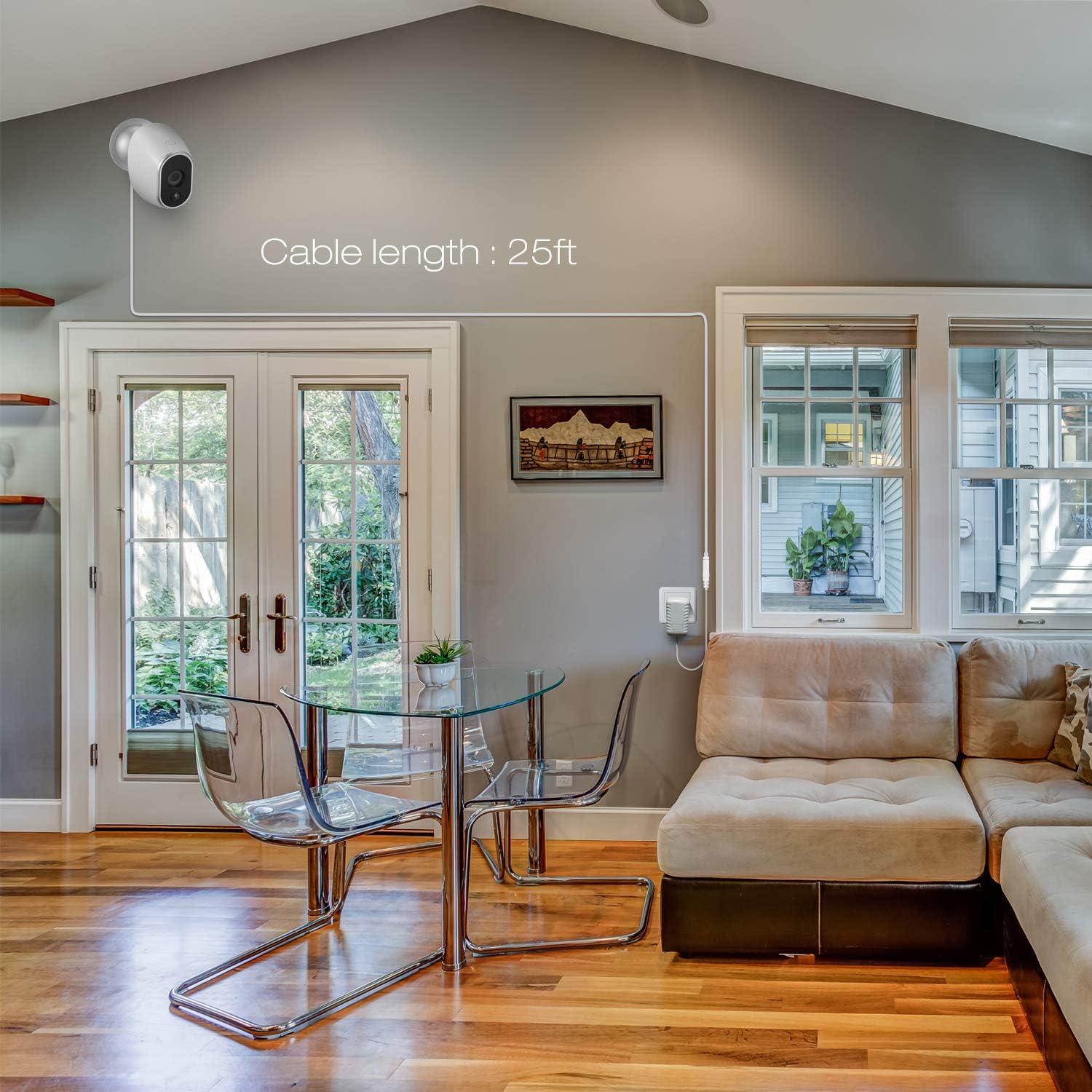 Adaptador de corriente Arlo Original con cable 7.5m para cámara