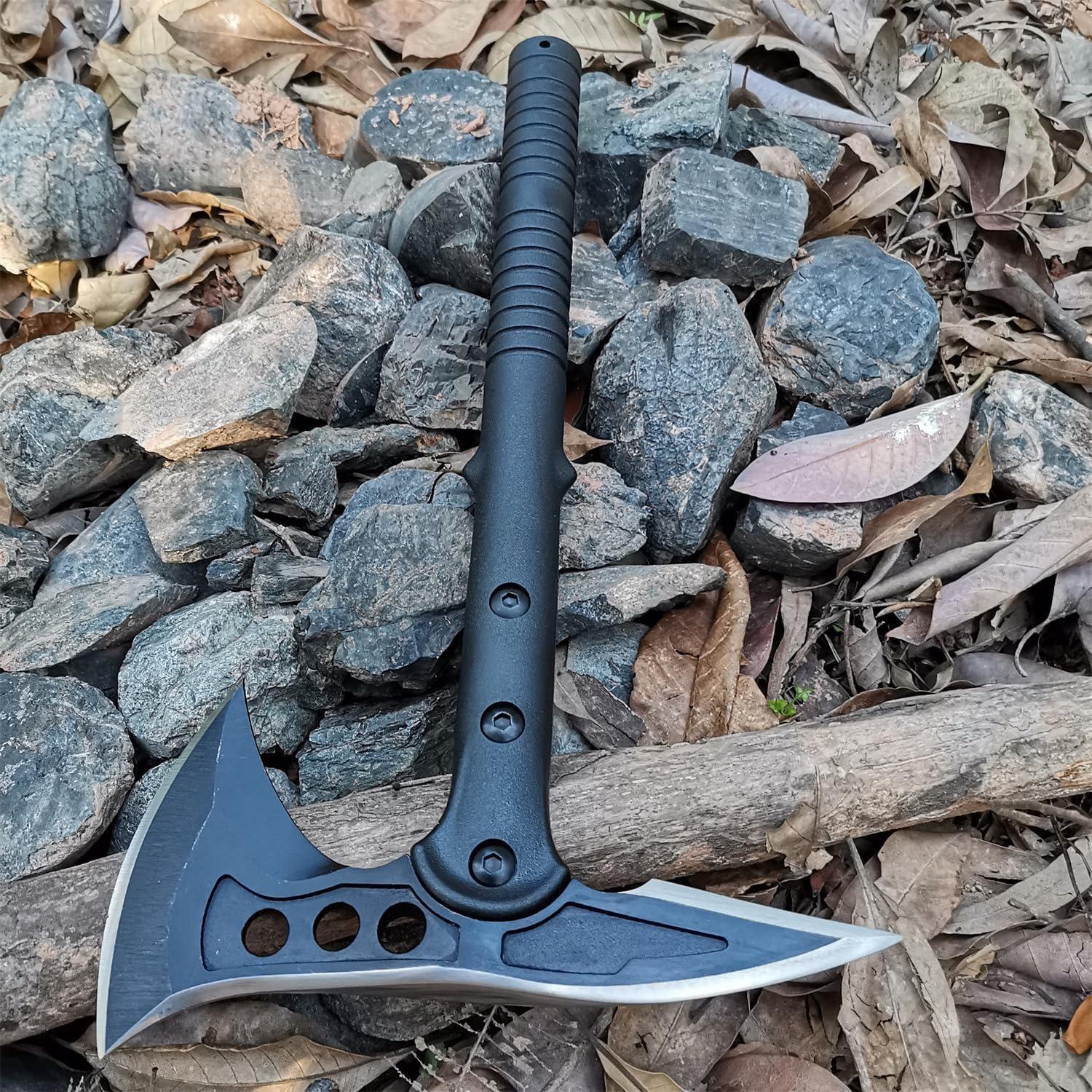 Hacha de Camping Doom Blade 38.1 cm, Tomahawk Táctico con Funda