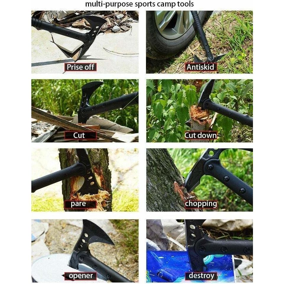 Hacha de Camping Doom Blade 38.1 cm, Tomahawk Táctico con Funda