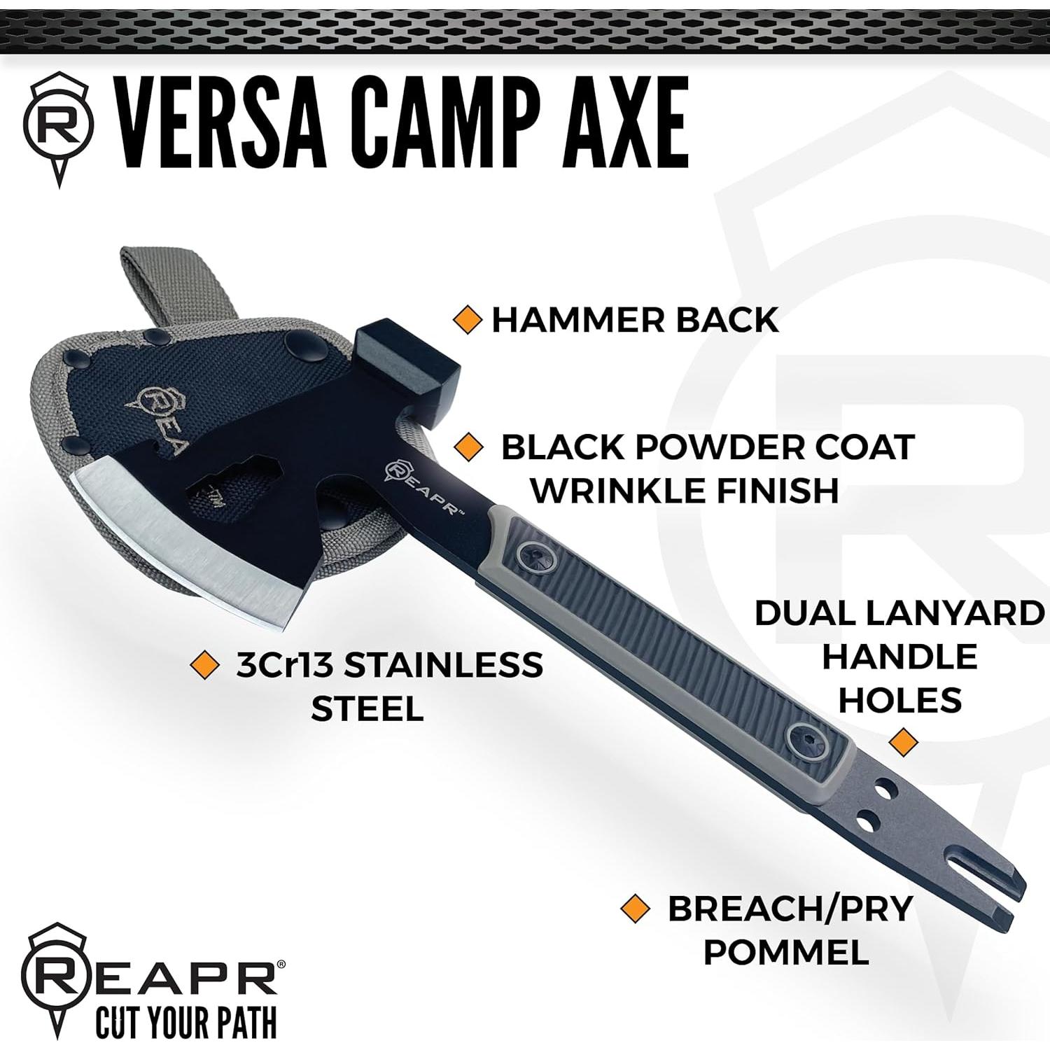 Hacha de Campamento Reapr Versa 27.3 cm Multifuncional con Martillo