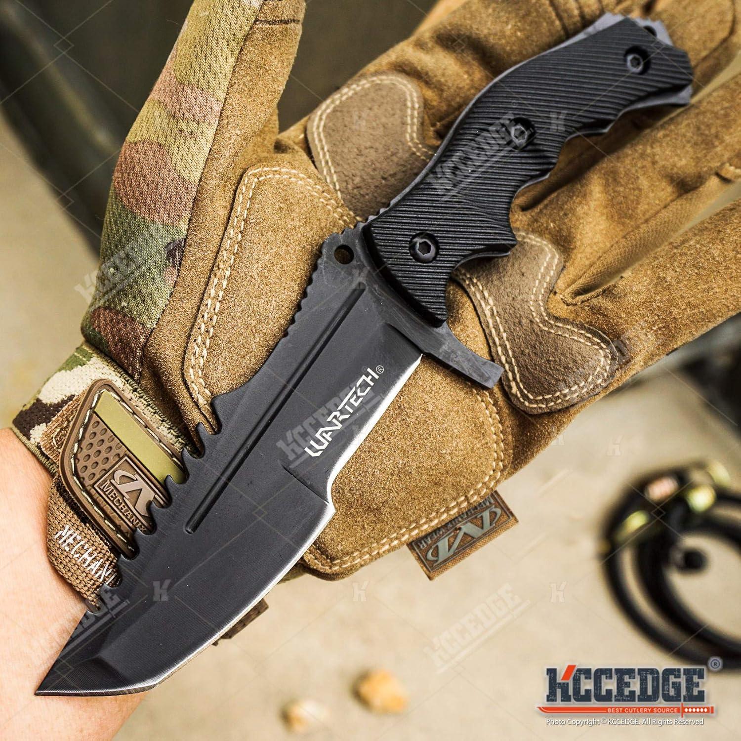 Cuchillo de Caza KCCEDGE 5PC Combo Hacha y Karambit Camping