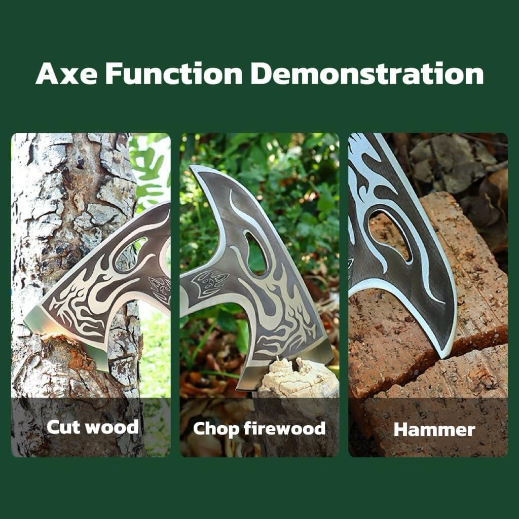 Hacha de Camping NORDPEAK con Funda - Hoja de Acero 8.49 cm