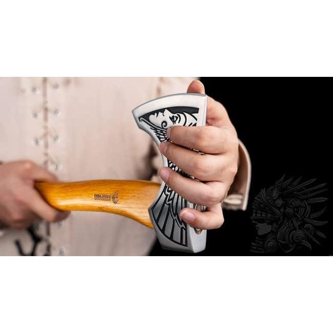 Hacha Vikinga NedFoss 33 cm Acero Carbono 1055 con Funda