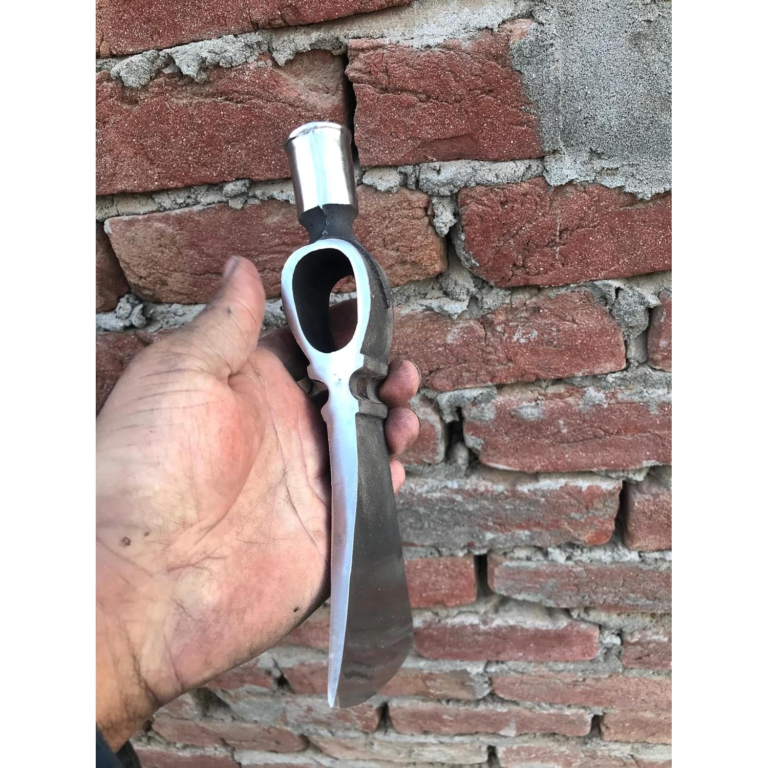 Hacha Vikinga Forjada a Mano Master Damascus 56cm con Funda