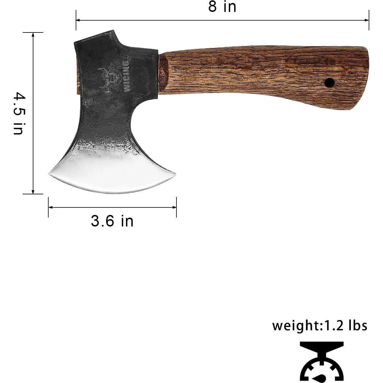 Hacha de Mano WICING 20.32 cm Acero Manganeso Mango Madera