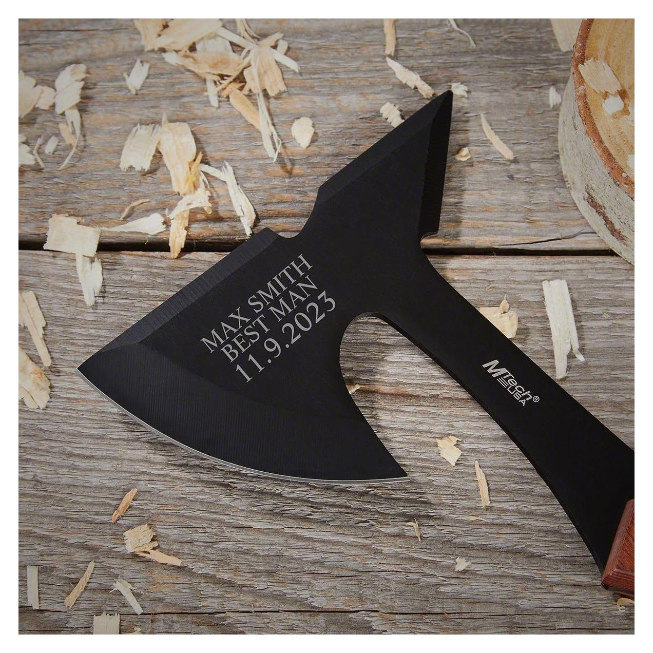 Hacha de Camping Personalizada HomeWetBar 22.86 cm con Funda