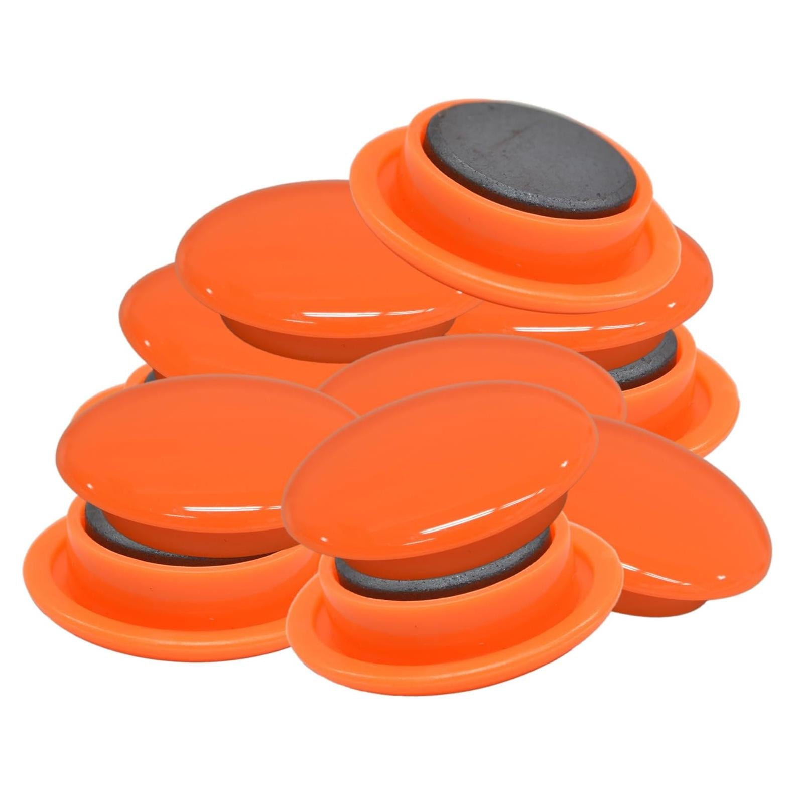 Botones Magnéticos Naranja Mag MFCB-30-12P-O 30mm - 12 Piezas