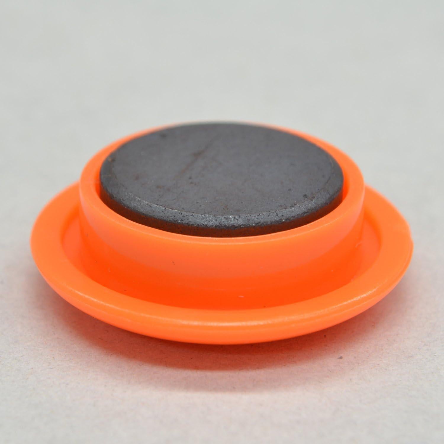 Botones Magnéticos Naranja Mag MFCB-30-12P-O 30mm - 12 Piezas