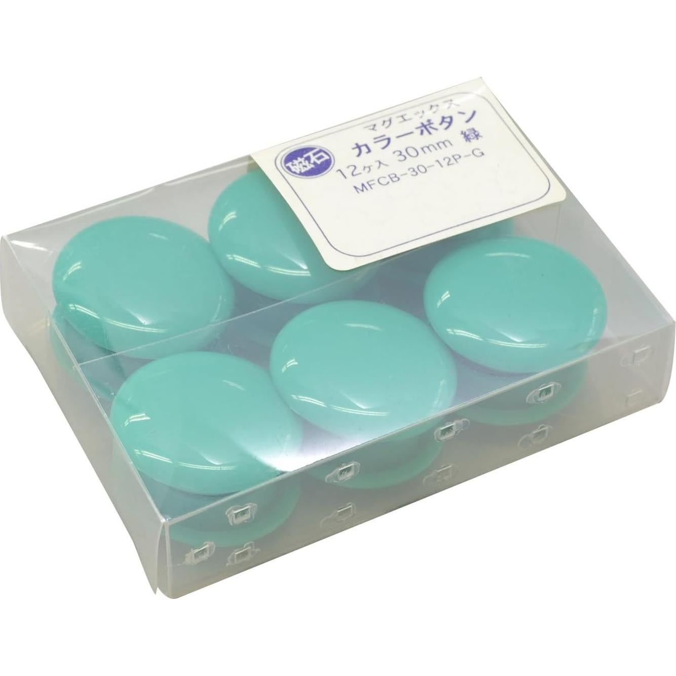 Botones Magnéticos Magx MFCB-30-12P-G Verde 30 mm Paquete 12