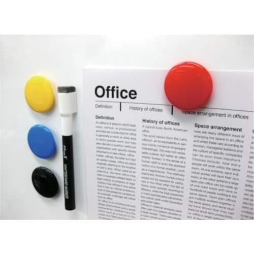 Botones Magnéticos Magx MFCB-30-12P-G Verde 30 mm Paquete 12