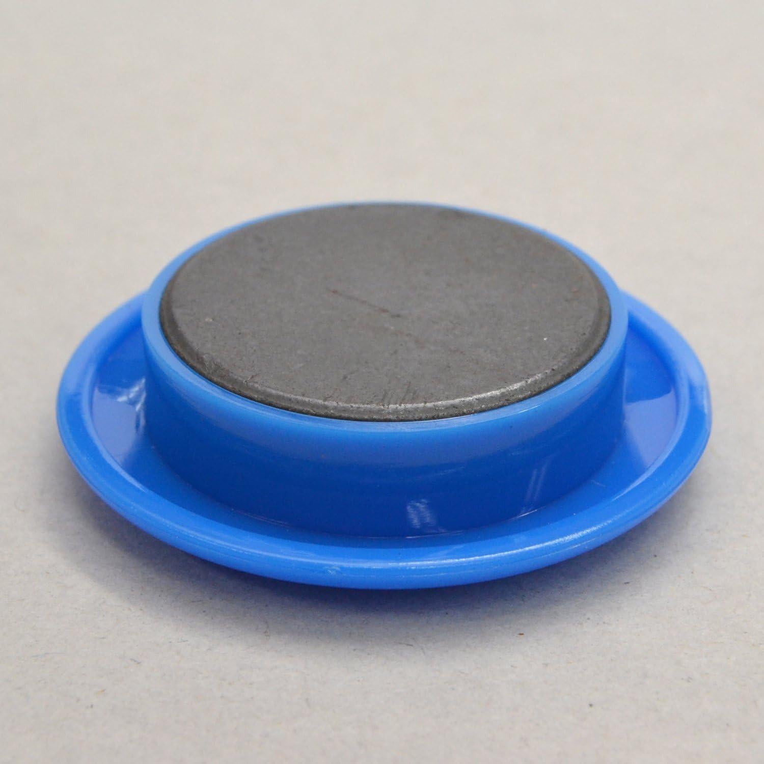 Botones Magnéticos Azul MFCB-40-12P-B, 12 Piezas 40mm