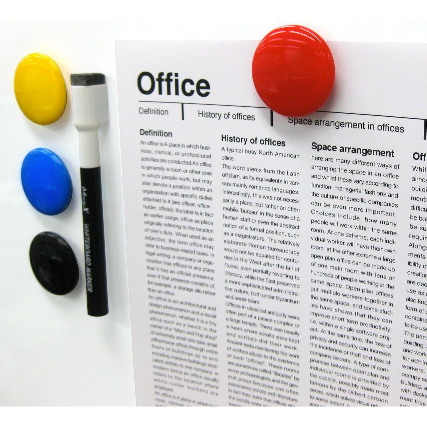 Clip de Memo Magnético Verde 12 Piezas 40 mm MFCB-40-12P-G