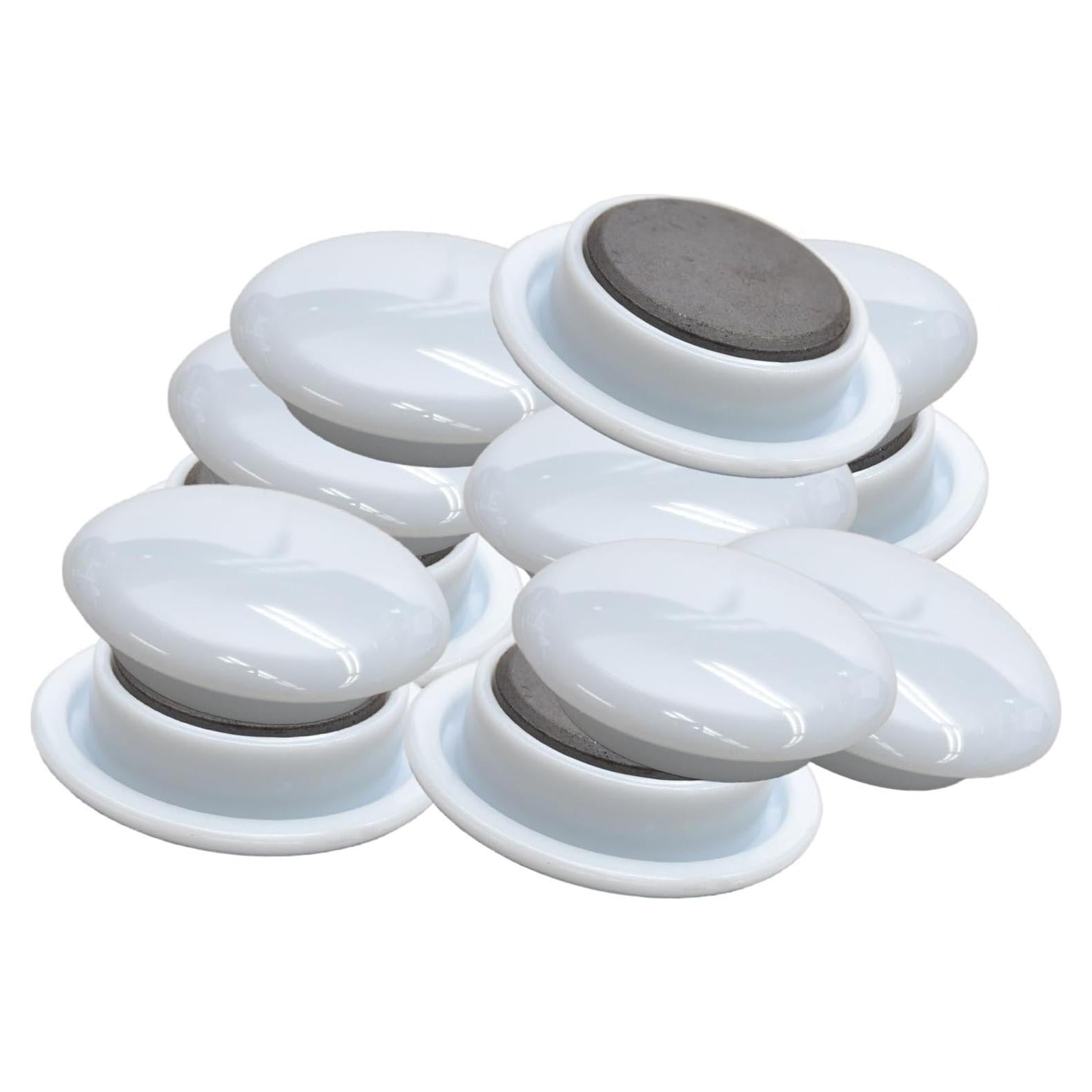 Clip de Memo Magnético MFCB 30 mm Blanco - Paquete de 12