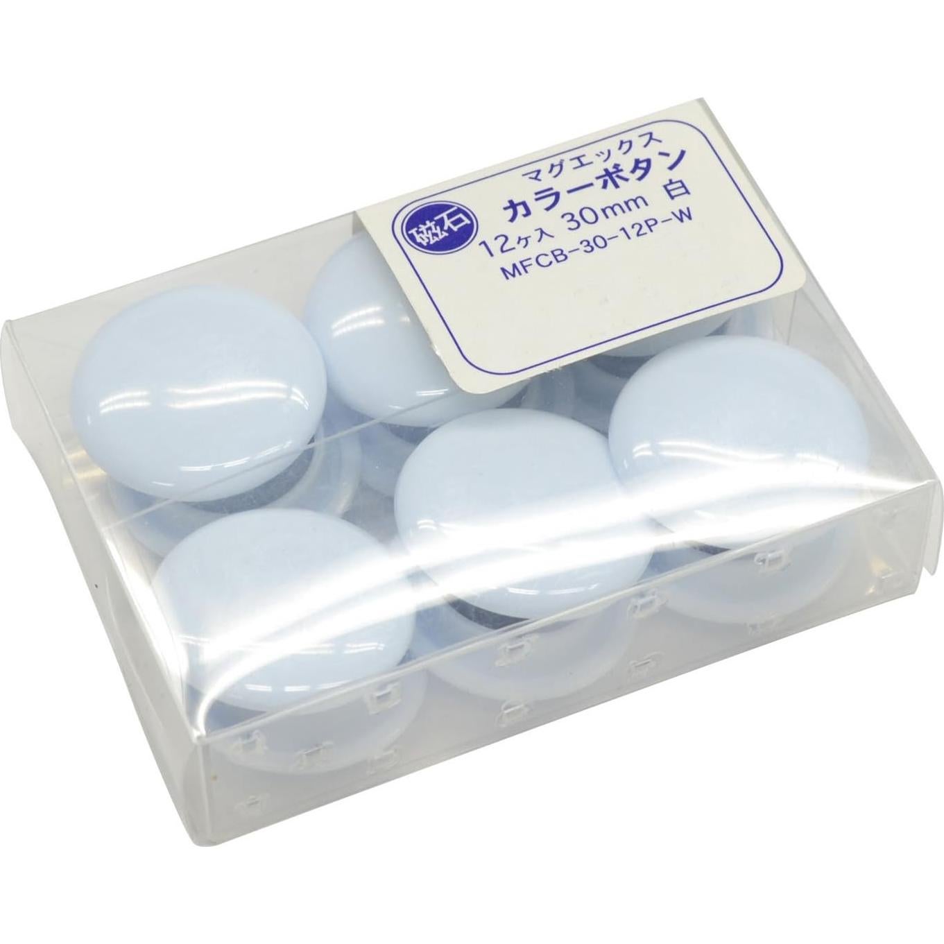 Clip de Memo Magnético MFCB 30 mm Blanco - Paquete de 12