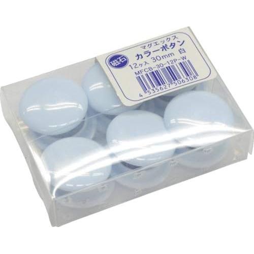 Clip de Memo Magnético MFCB 30 mm Blanco - Paquete de 12