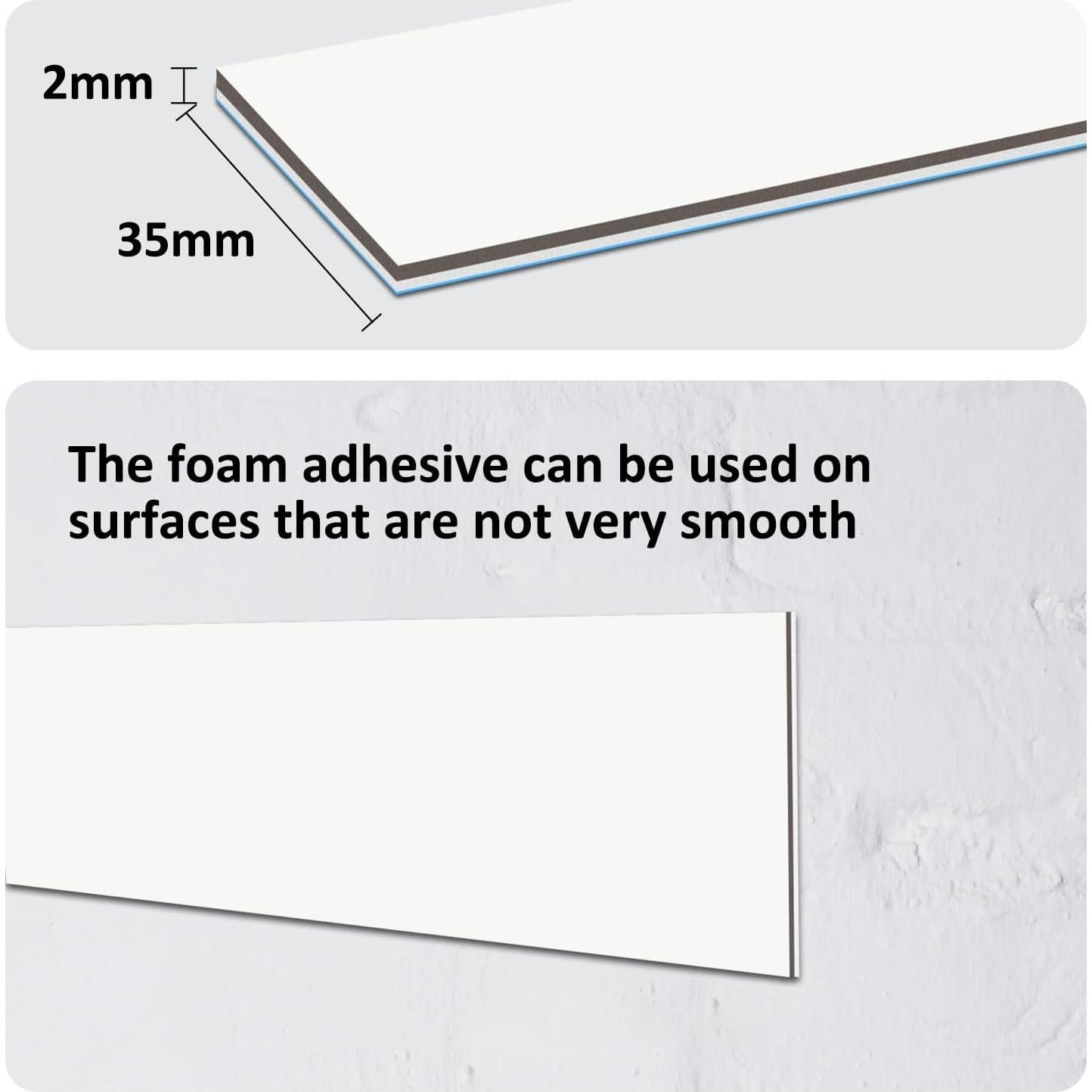 Tiras Metálicas Adhesivas para Imán Yamsop 3.56 cm x 3.05 m