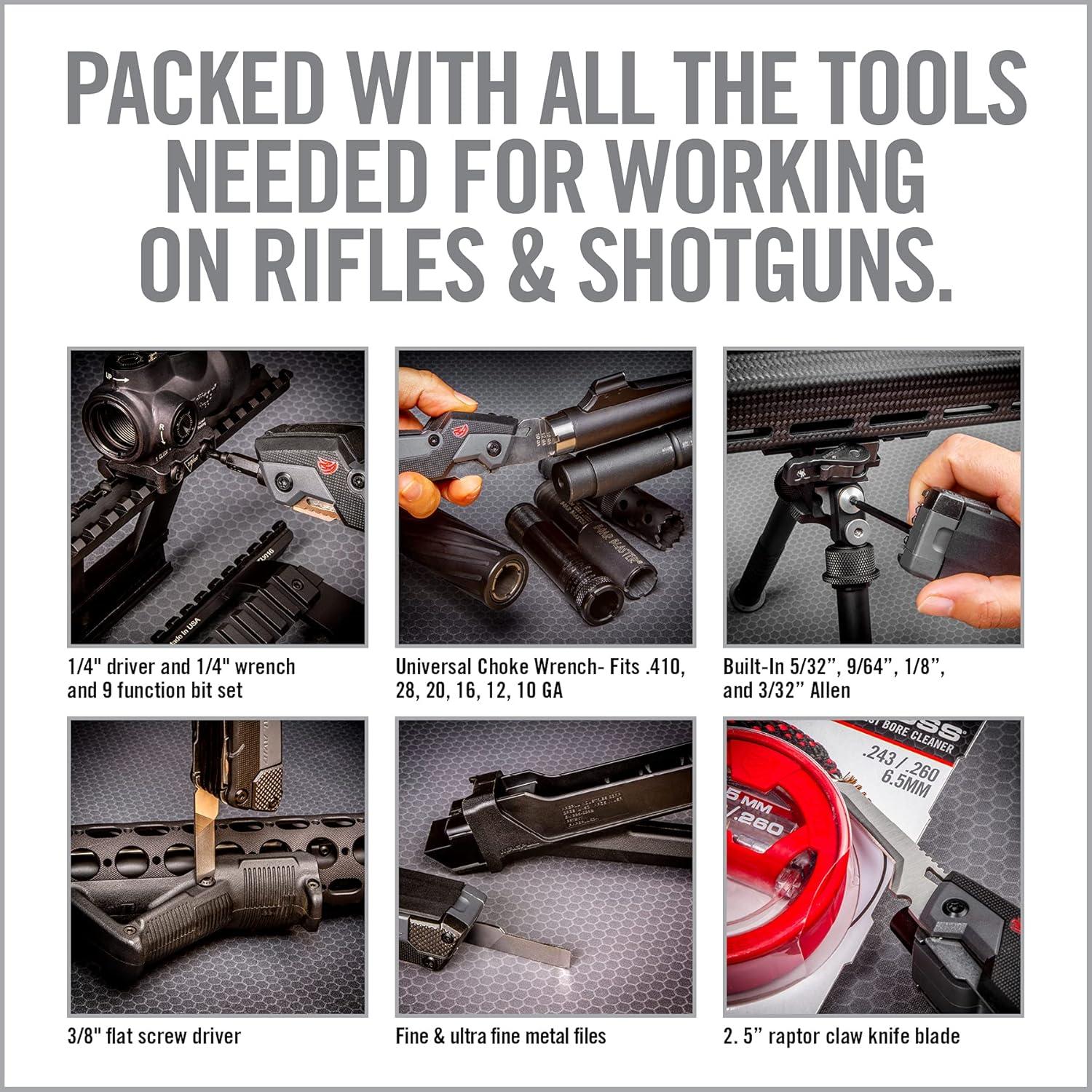 Multiherramienta para Armas Real Avid Pro 30-en-1 con Llave de Choke