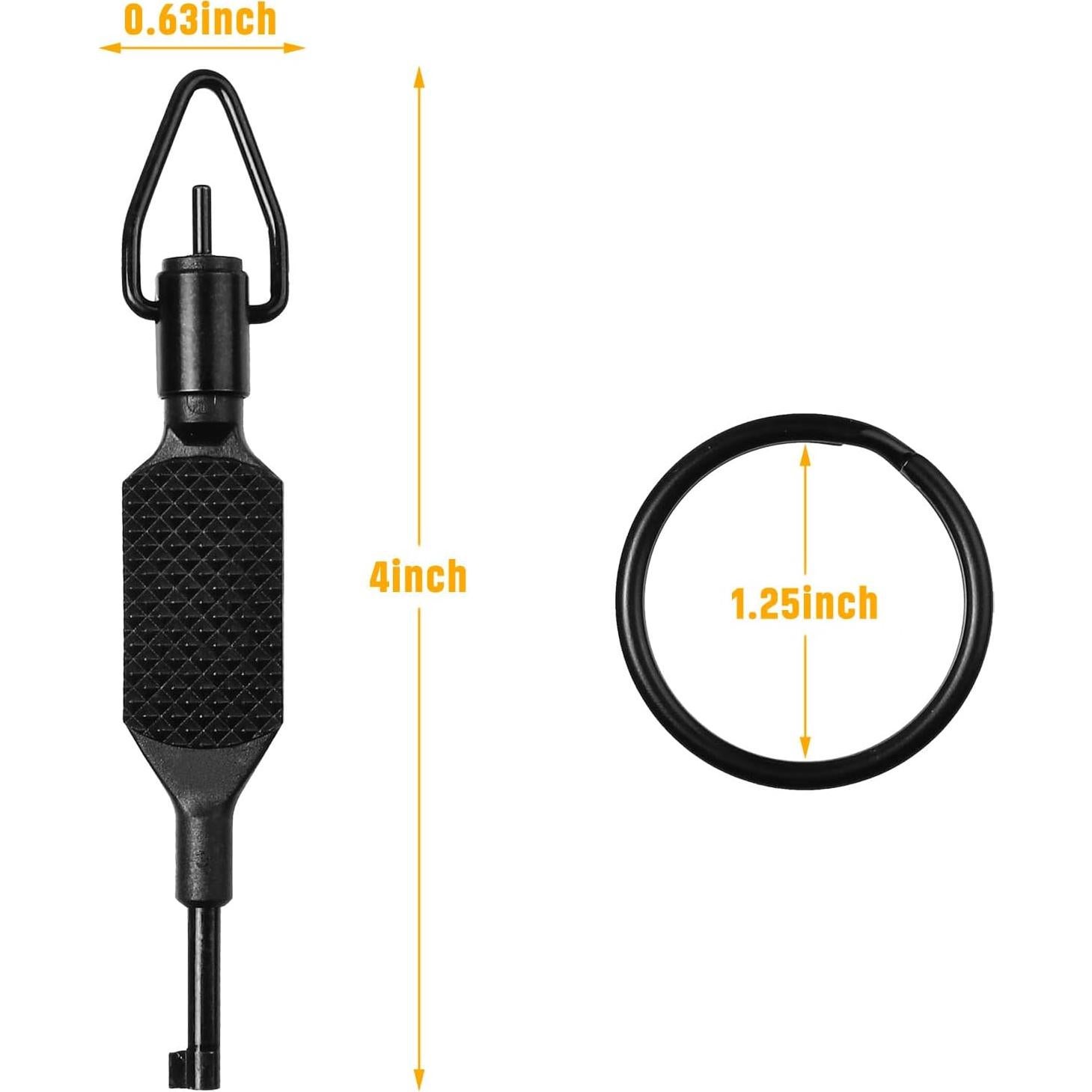 Llave de Esposas Giratoria JOTOVO Zt-9p 10.16 cm Negra