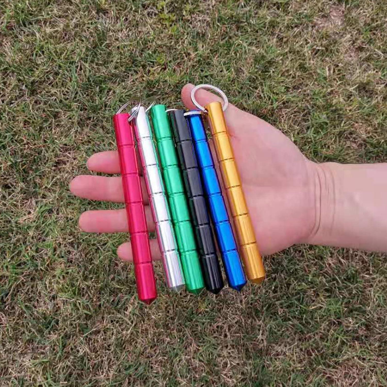 Llave Portátil de Aluminio con Llavero para Mujeres - Plata