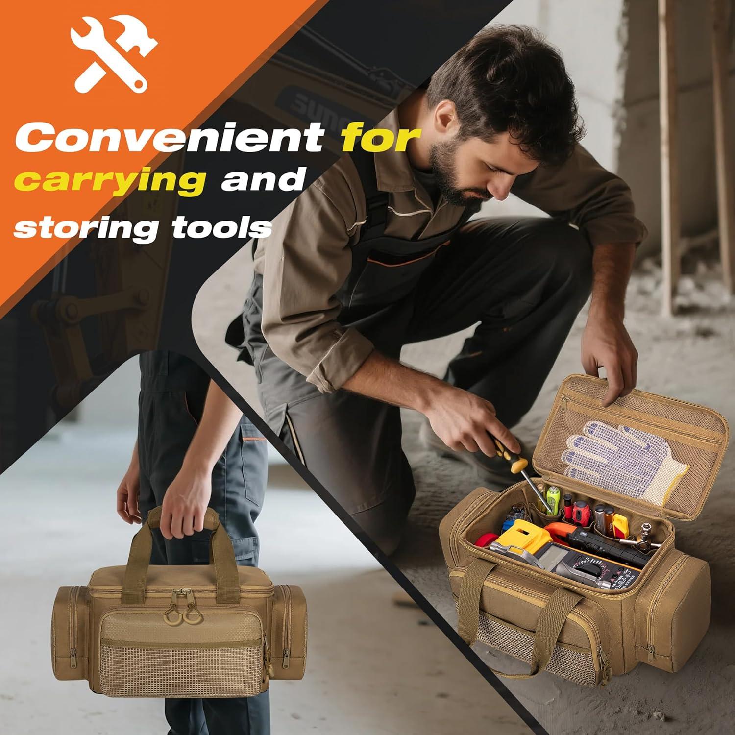 Bolsa de Herramientas Pequeña Trahzia Caqui 30.48 cm