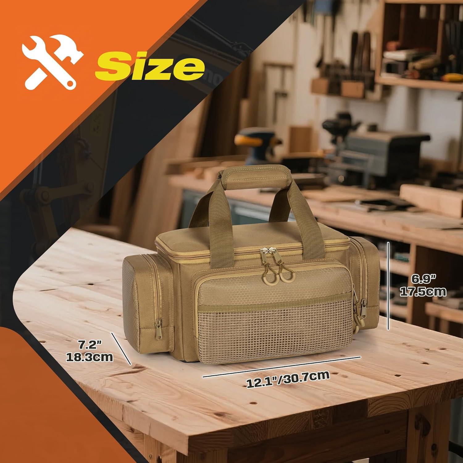 Bolsa de Herramientas Pequeña Trahzia Caqui 30.48 cm