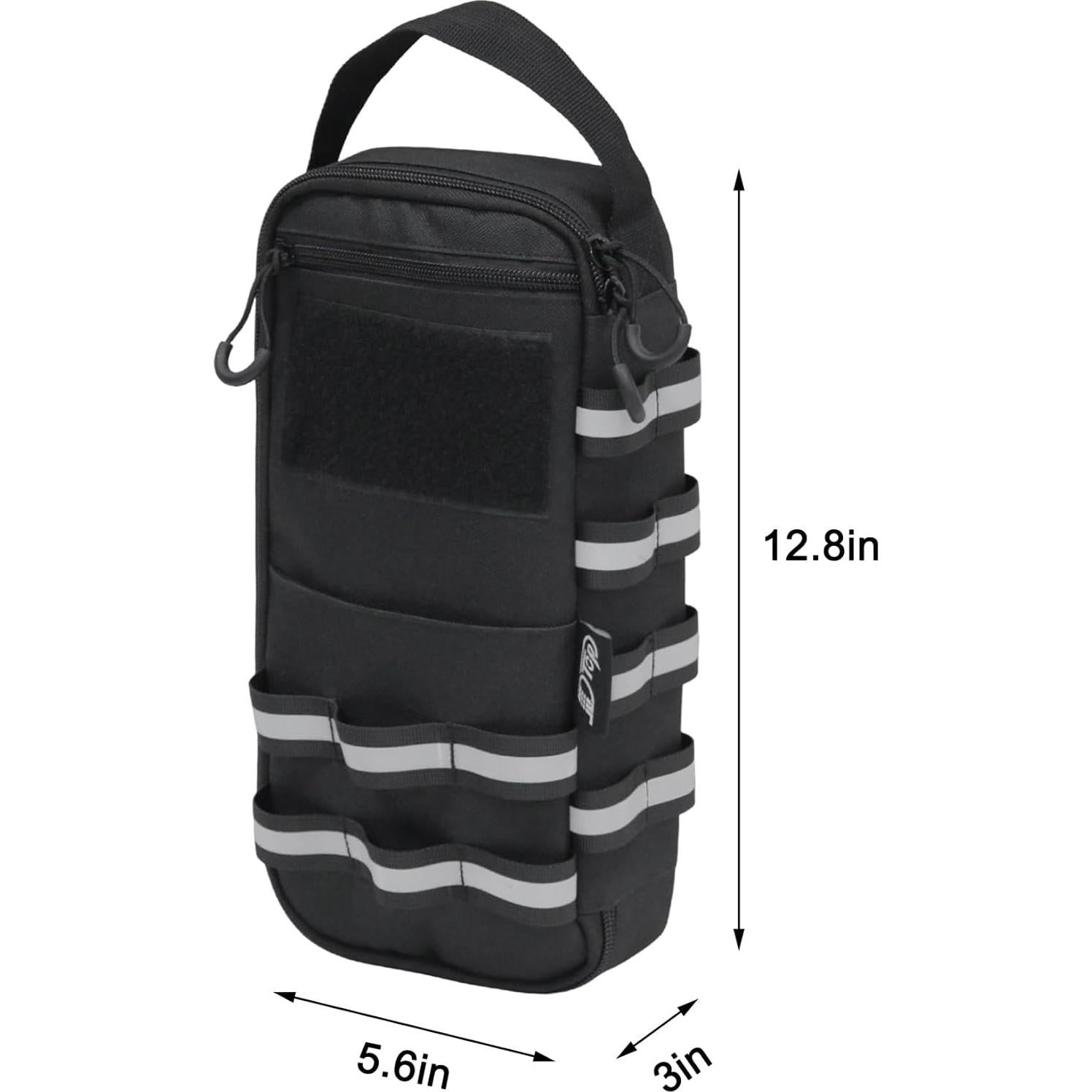 Bolsa de Herramientas Compacta JLDTOP Negra 14.2x7.6x32.5 cm
