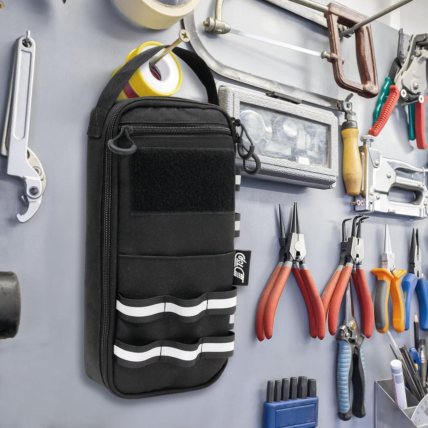 Bolsa de Herramientas Compacta JLDTOP Negra 14.2x7.6x32.5 cm