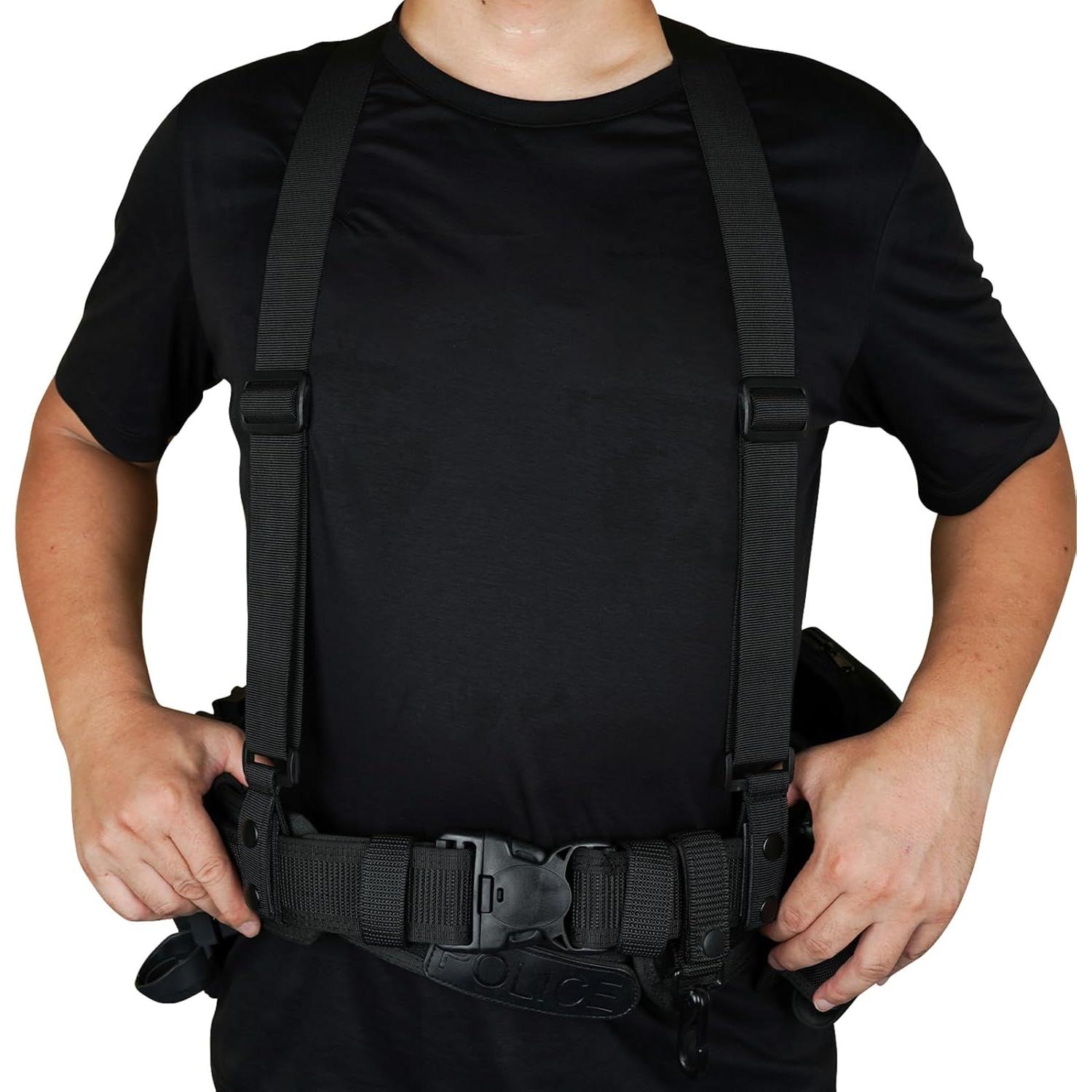 Tirantes Tácticos KUNN Ajustables 1.5" Nylon Negro