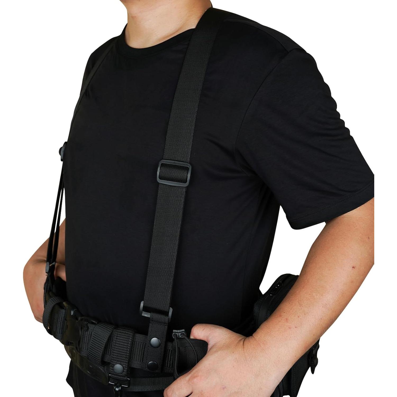 Tirantes Tácticos KUNN Ajustables 1.5" Nylon Negro