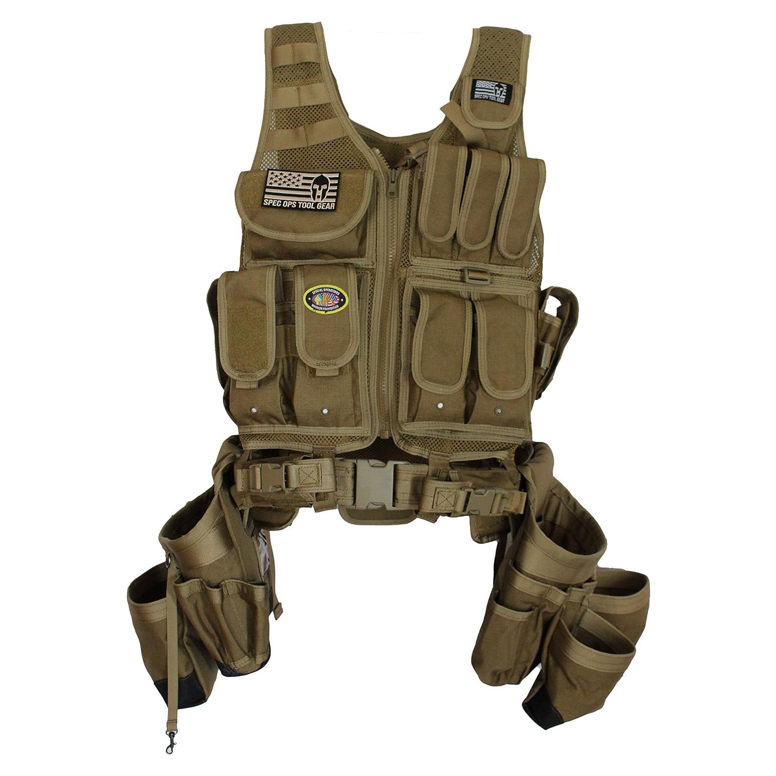 Chaleco Táctico Spec Ops Tool Gear SF-18 Charlie 54 Coyote Tan