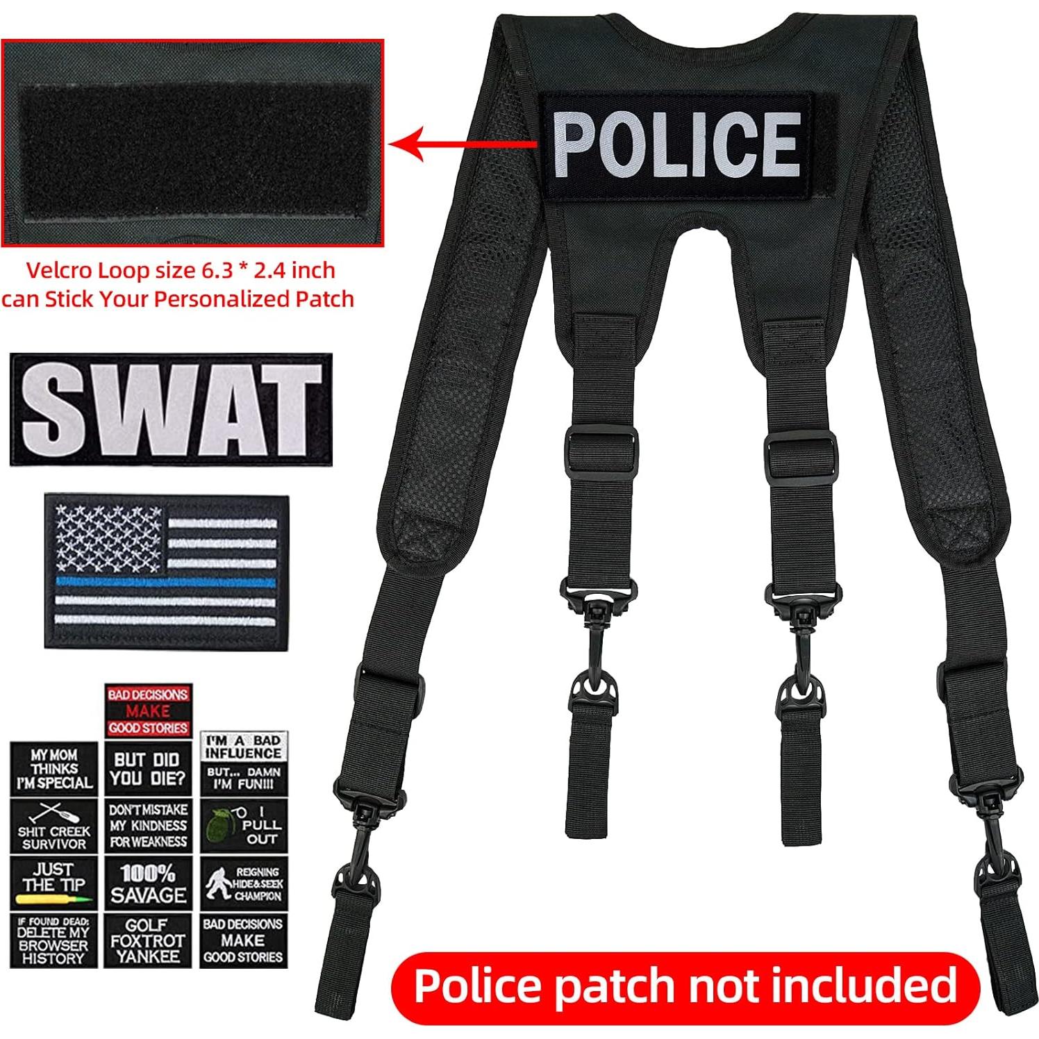 Tirantes Tácticos KUNN para Cinturón de Trabajo Negro