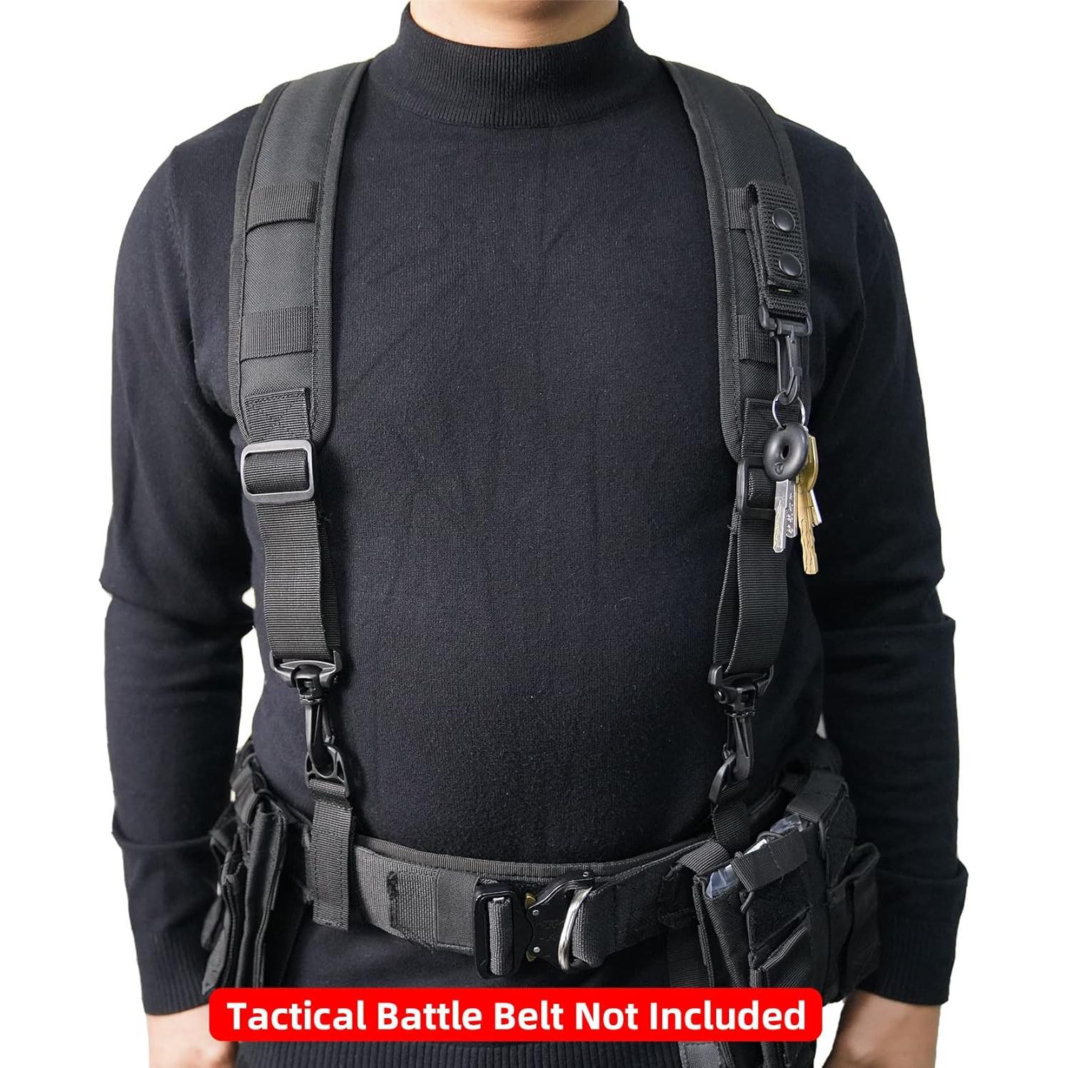 Tirantes Tácticos KUNN para Cinturón de Trabajo Negro