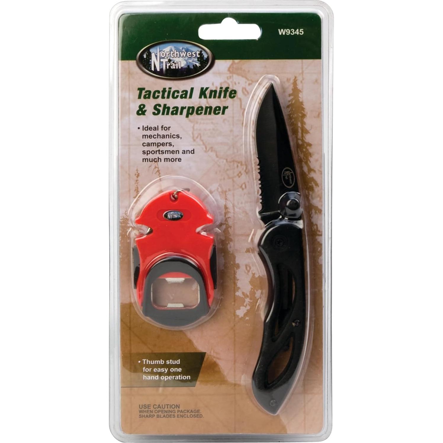 Cuchillo Táctico Performance Tool W9345 con Afilador 7.62 cm